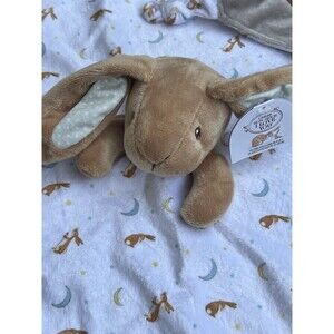 Guess How Much I Love You Bunny Baby Lovey Security Blanket Plush Knotted Corner